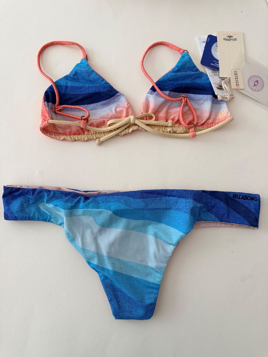 Billabong Costumi da bagno & Bikini: BILLA BONG, Bikini, Grösse M, Farbe Blau/Rosa – Nuovo e nell'imballaggio originale da Rudolfstetten venduto da gst_g7xl 5