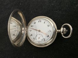 Taschenuhr Silber gebraucht mit Werk guter Zustand Läuft