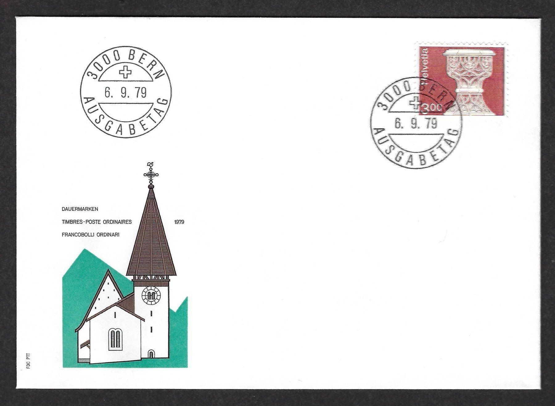 Tutti i francobolli: Dauermarken 6.9.1979, Ersttagsbrief – Usato da Luzern venduto da Einh0rn