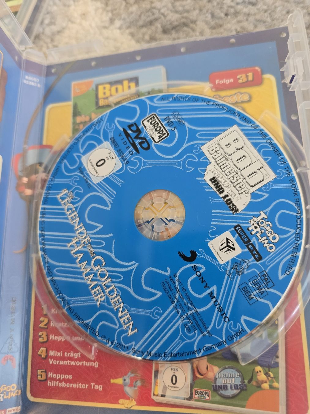 Tutti i DVDs: 2x DVDs Bob der Baumeister – Usato da Unterentfelden venduto da Panda-87 3