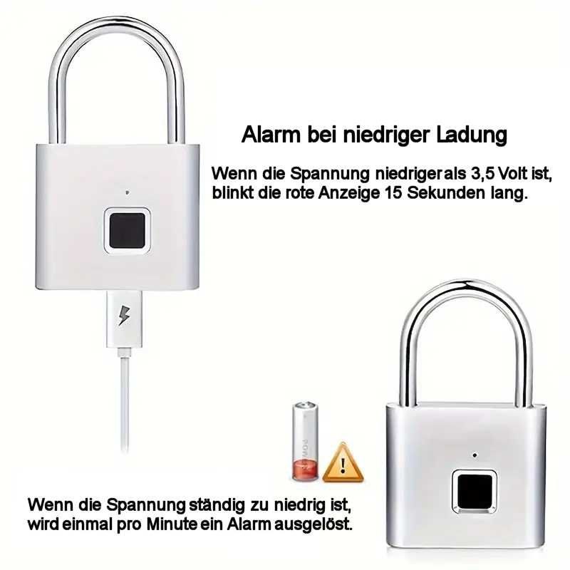 Lucchetti: Fingerprint Vorhängeschloss, wasserdicht – Nuovo e nell'imballaggio originale da Giubiasco venduto da softmail 5