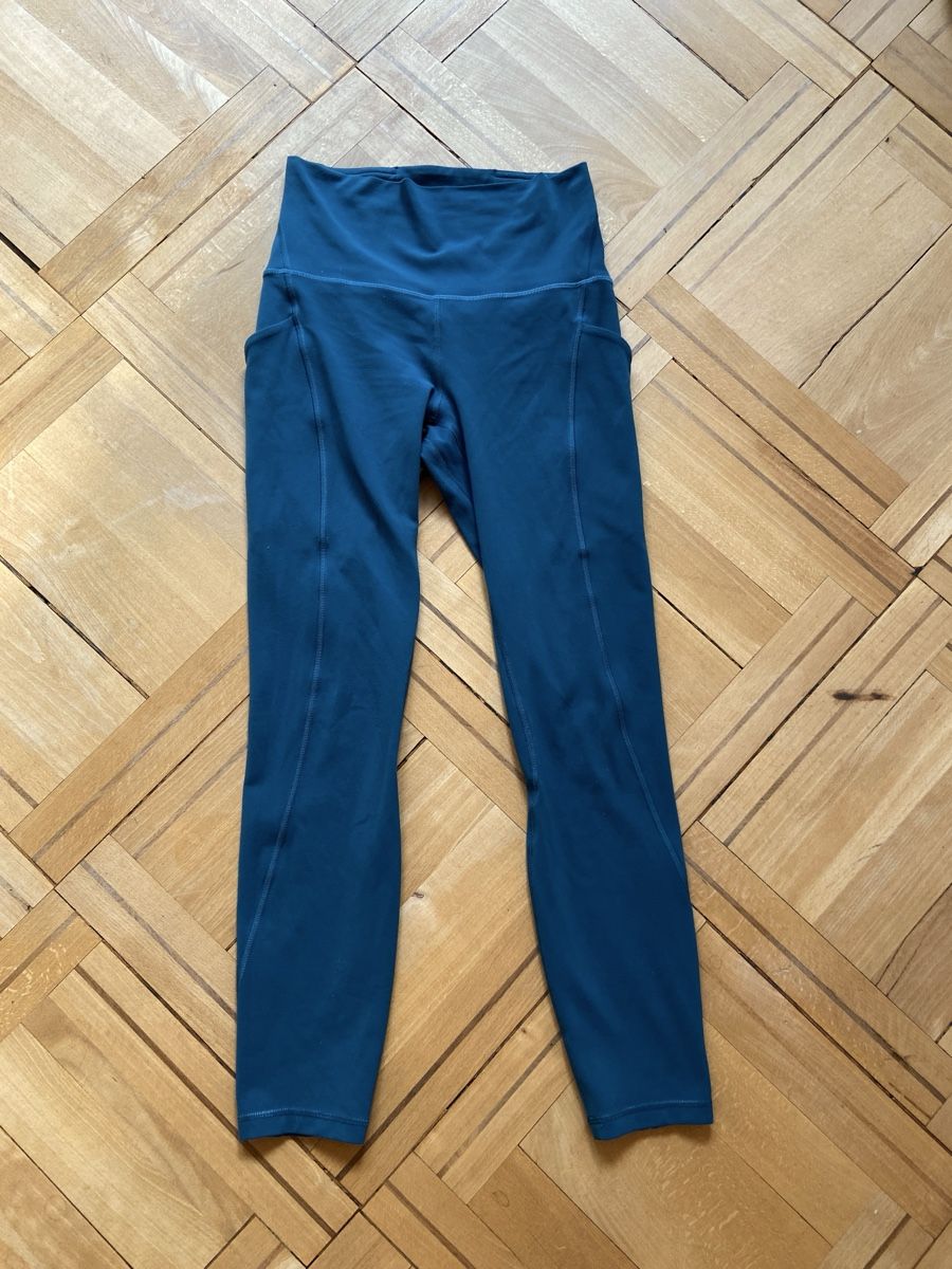 Lululemon Leggings: Lululemon Align High Rise Pant Pockets 25" Blue Borealis – Usato da Münchenstein venduto da B771 5