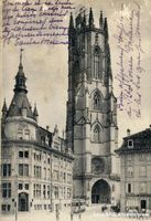 Fribourg -Cathédrale Tram 1906