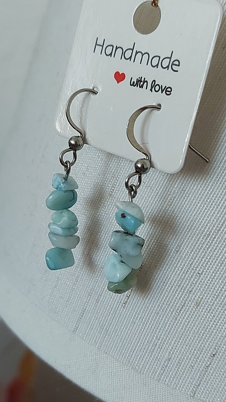 Orecchini pendenti & Orecchini a lobo: Larimar-Ohrringe – Nuovo e nell'imballaggio originale da Sion venduto da aud_7pxl 3