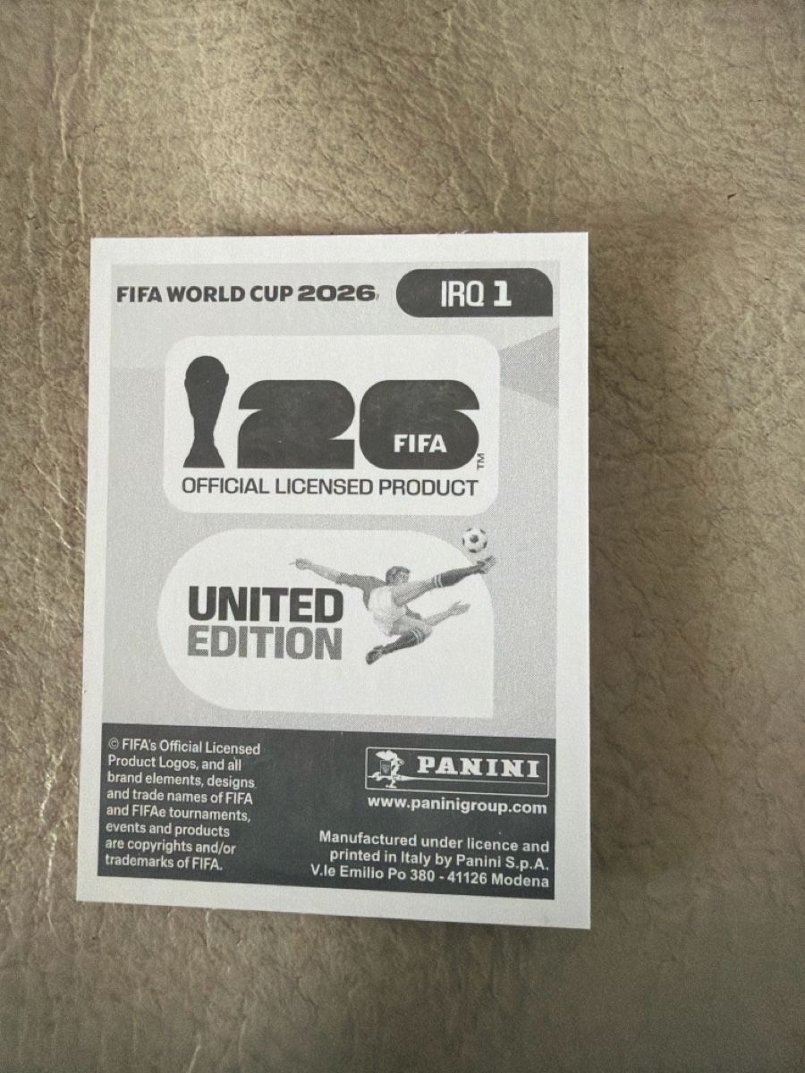 Panini Carte collezionabili: Fifa Panini IRQ1 – Nuovo (secondo la descrizione) da Bütschwil venduto da sof_p98b 1