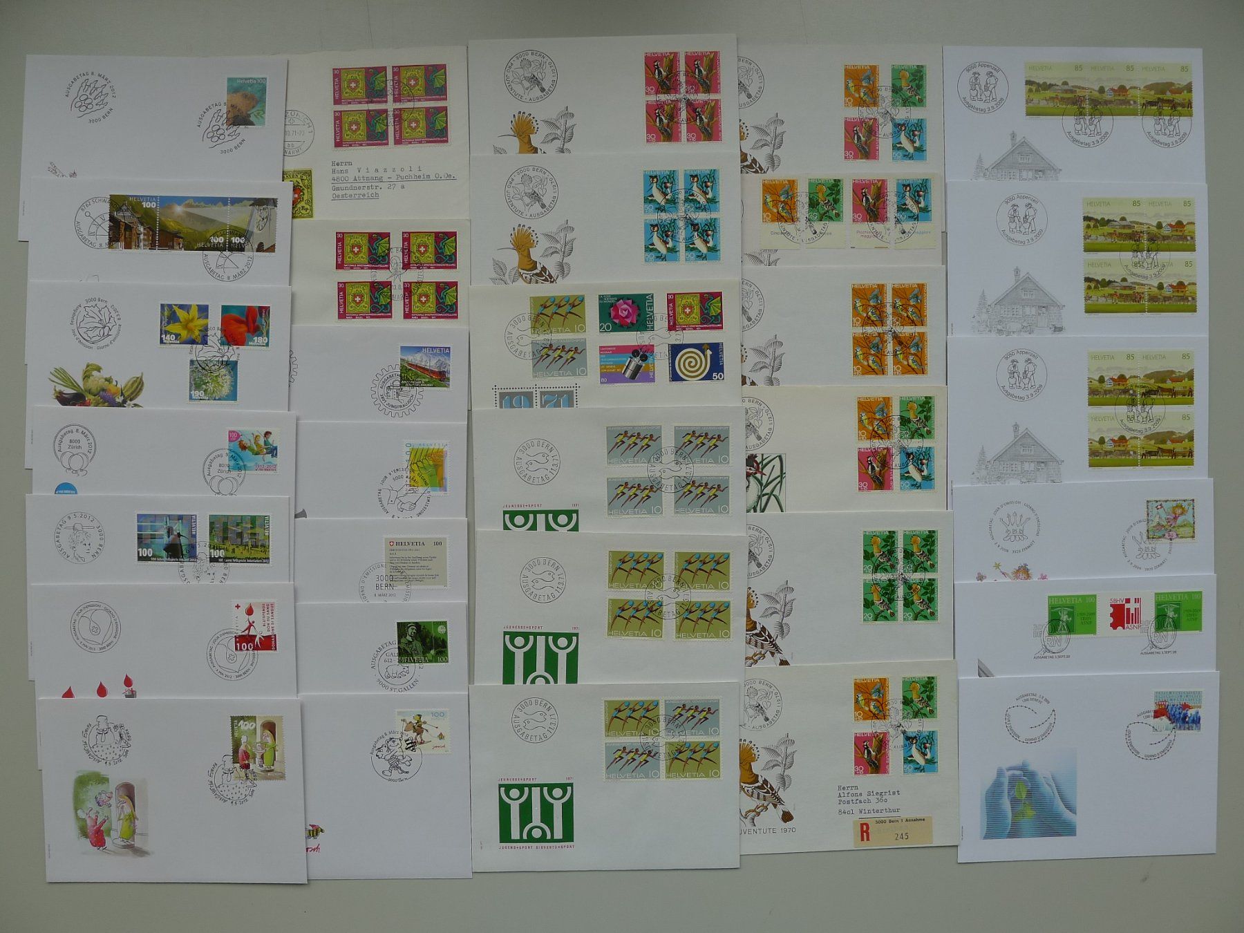 Alle Briefmarken: 1955-2015, Riesiger Sammlernachlass mit 2500 FDC & Briefen – Gebraucht aus Sursee von Luzernerraute 5