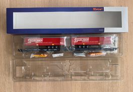 ROCO 67407 Doppeltaschen-Gelenkwagen Wascosa Gruber DC