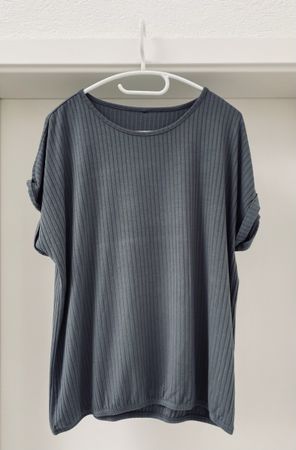 Shirt in Rippstrick mit Gummizug Gr. XL