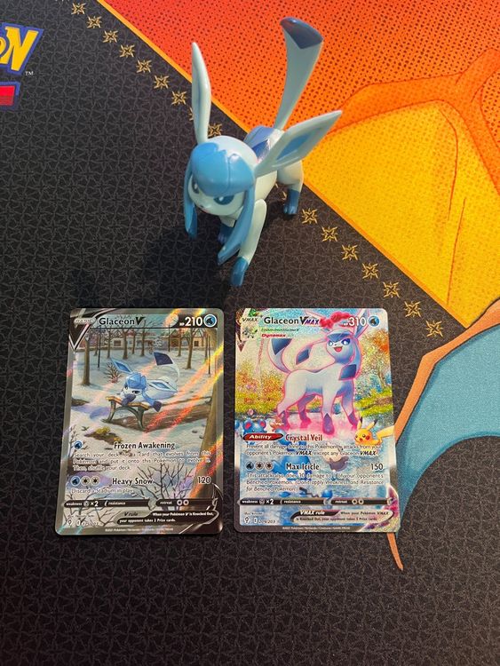 Glaceon V & VMAX Alt Art Evolving Skies inkl. Figur Kaufen auf
