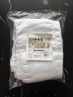 10x weisse Satin Stuhlschleifen Hochzeit/Deko