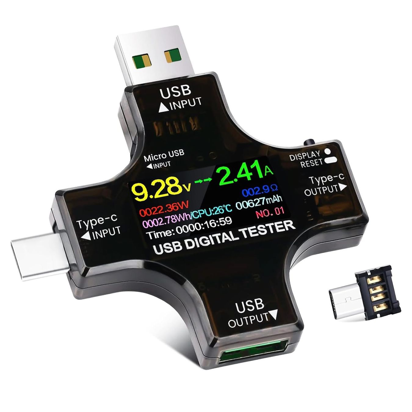 Misurare: Multimeter USB Tester Messgerät 2-in-1 – Nuovo e nell'imballaggio originale da Châtelaine venduto da topshop.switzerland
