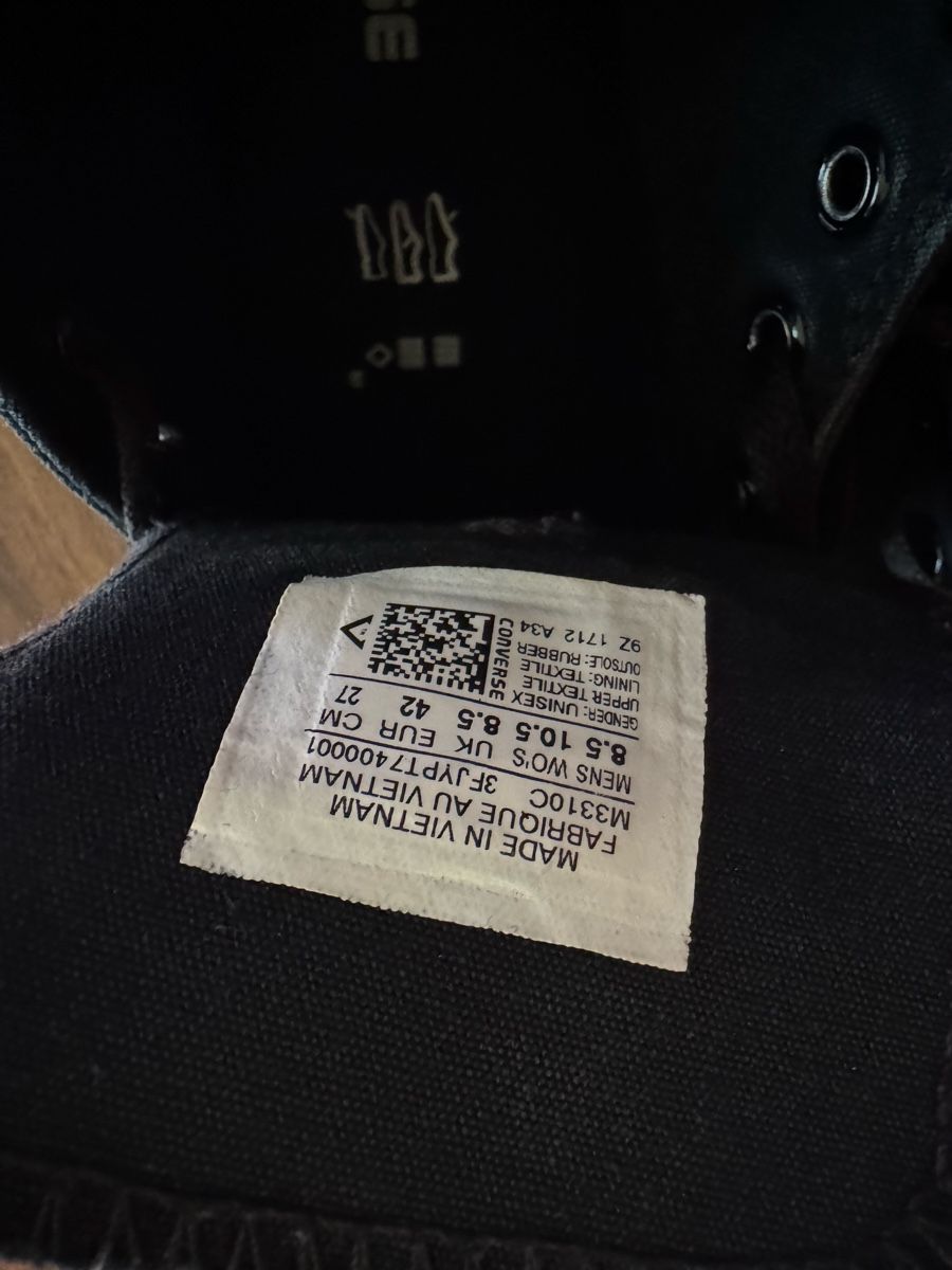 Converse Scarpe da uomo: Converse schwarz  – Usato da Luzern venduto da Knutsen7 4