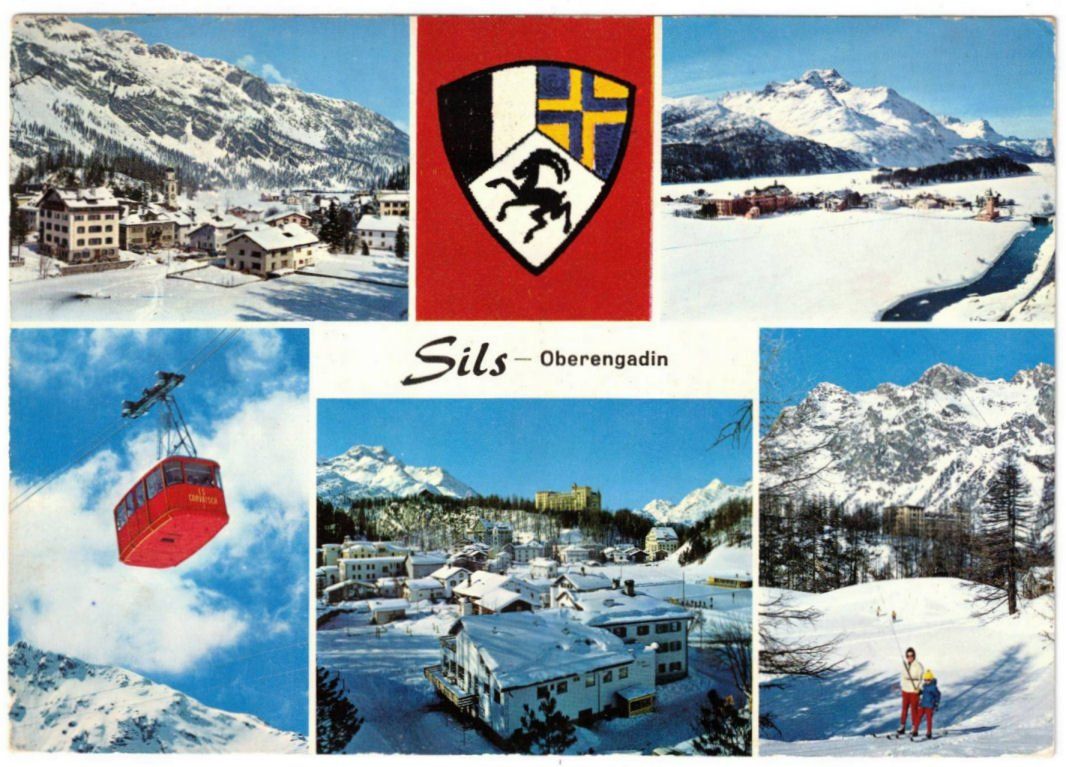 Cartoline postali: Sils - 5 Bild AK – Usato da Binningen venduto da Mountainrider