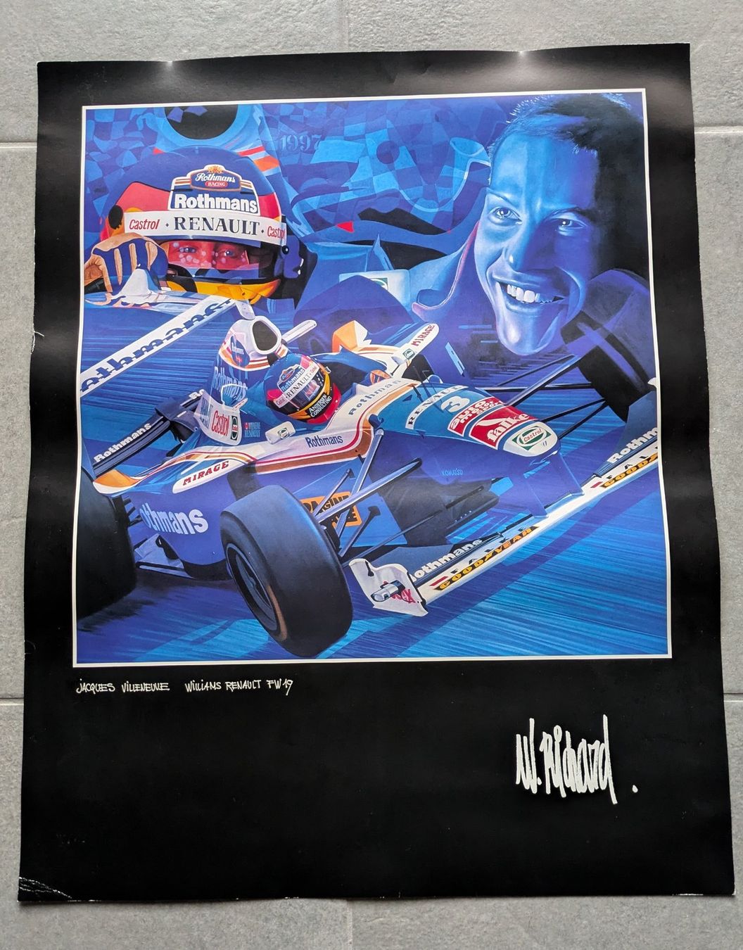Foto & Immagini: Willy Richard poster de Jacques Villeneuve – Usato da Estévenens venduto da Rockingirl