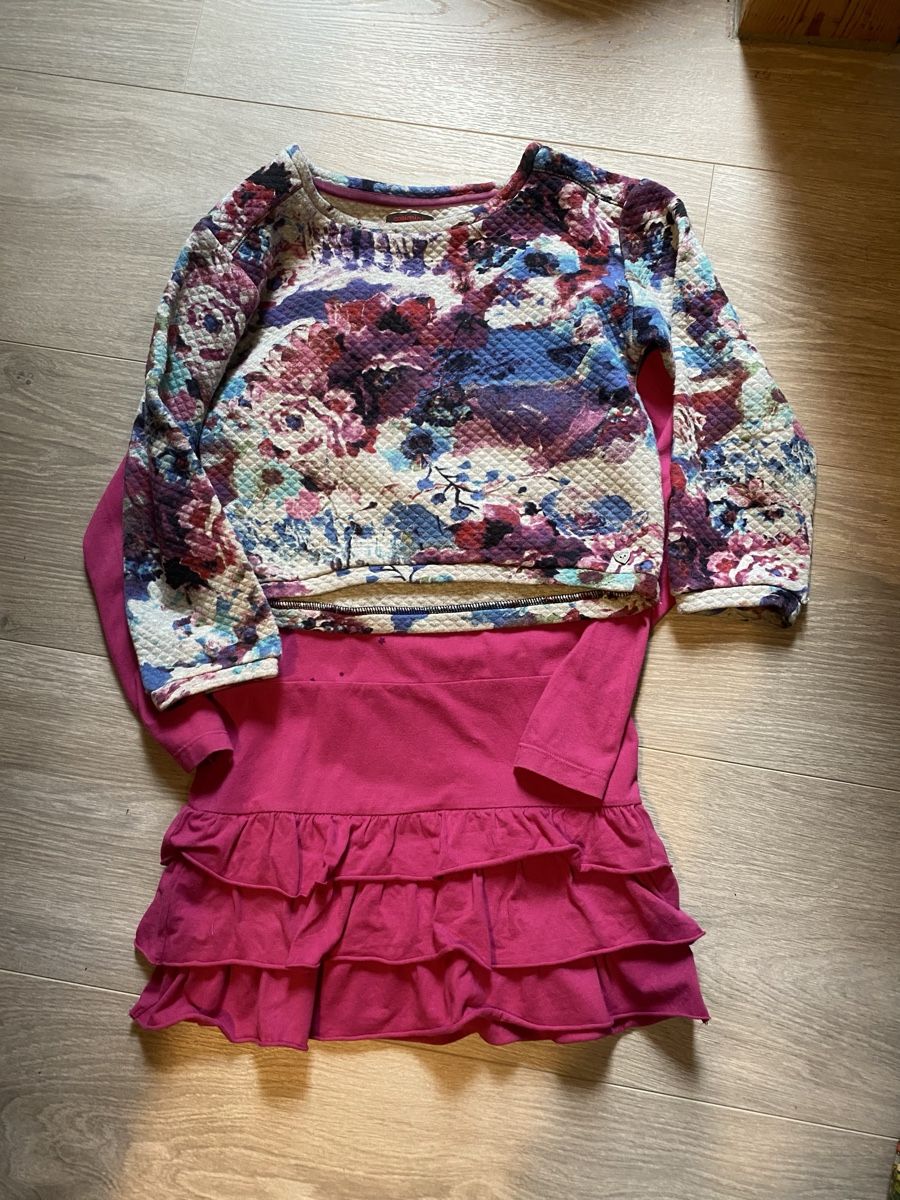 Catimini Lotti & Set di vestiti: Catimini Kleid und Pullover Gr. 128 – Usato da bern venduto da marion78