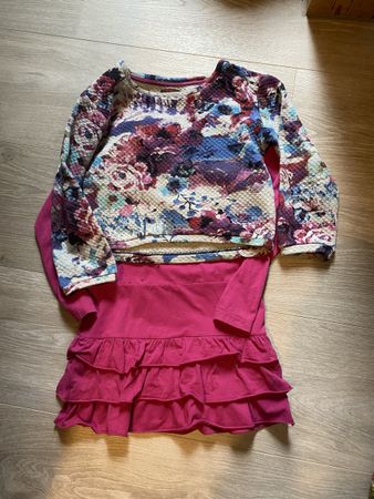 Catimini Kleid und Pullover Gr. 128