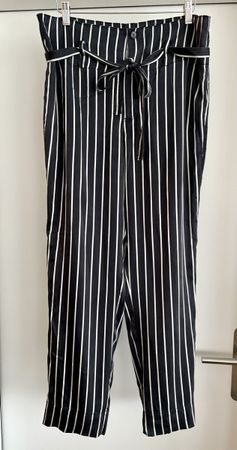 Stylish Striped Silk Trousers- Perfect for Summer