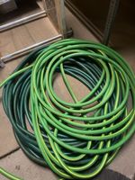 Gartenschlauch grün gelb gebrauchter Zustand