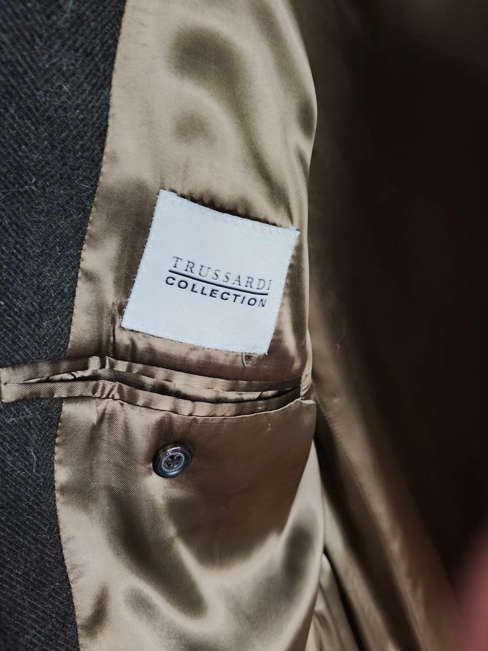 Mäntel: TRUSSARDI Herren Wintermantel Gr. 52 Wolle – Gebraucht aus Zürich von typish 1