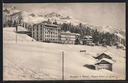 Montana s. Sierre, Palace Hotel en hiver