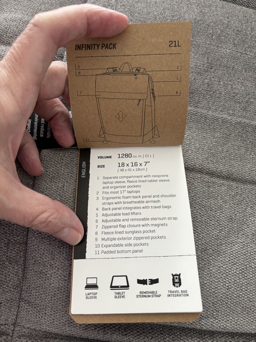Dakine Zaini: Dakine Infinity Pack Rucksack 21L Grau - neuwertig – Nuovo (secondo la descrizione) da Kiesen venduto da Rrachelita 6