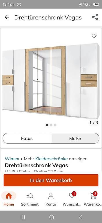 Schränke: Drehtürenschrank  – Gebraucht aus Birrwil von pet_r5fz