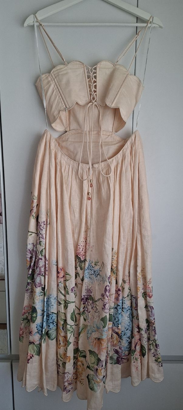 Zimmermann Vestiti: Zimmermann Scallop Midi Leinendress – Nuovo (secondo la descrizione) da Riehen venduto da jlj_st82 2