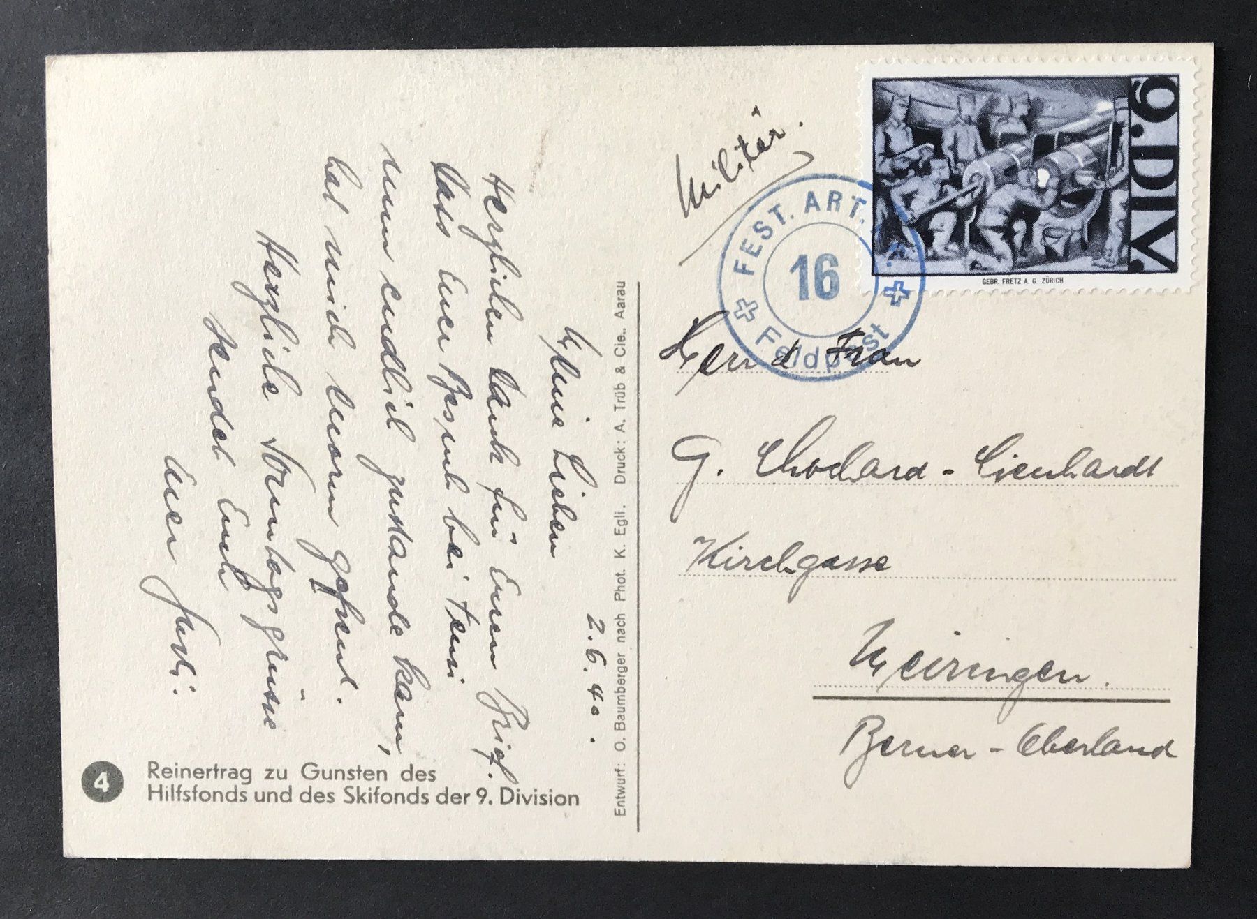 Cartes postales: ANSICHTSKARTE SCHWEIZER ARMEE – D'occasion à Ostermundigen par wini63 1