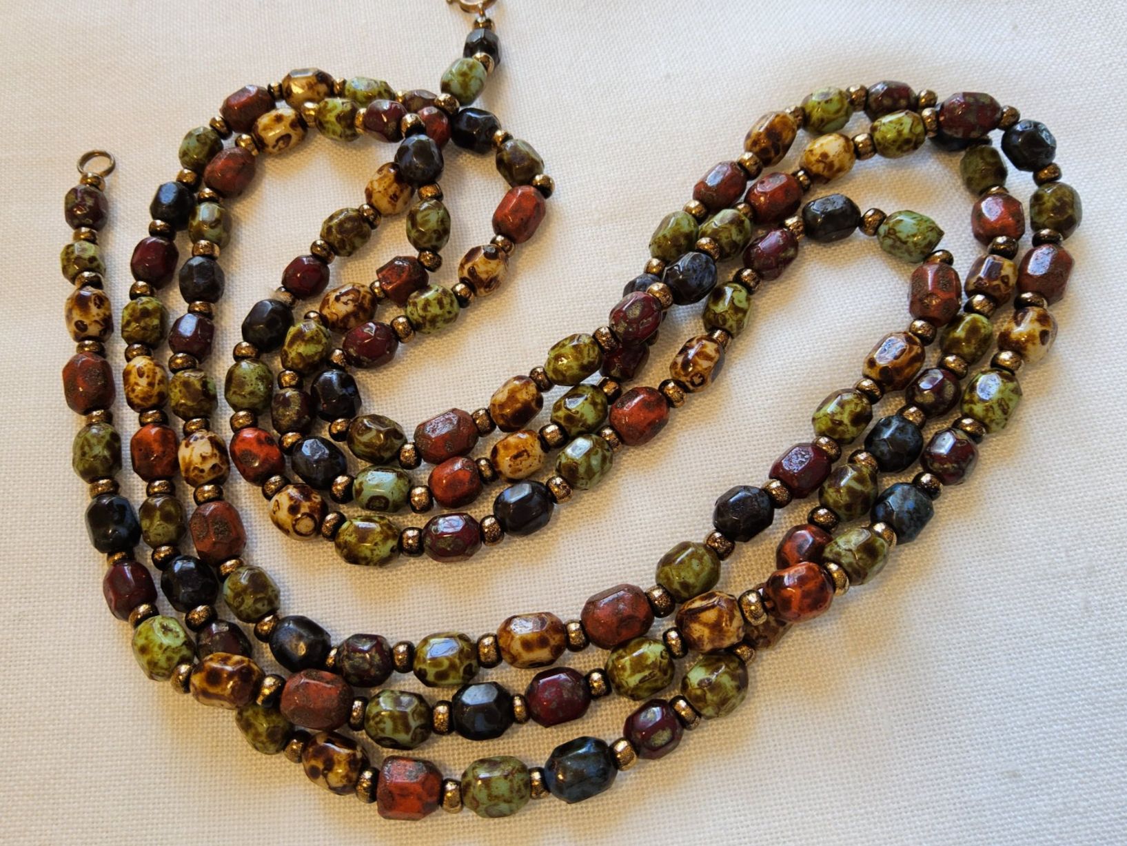 Catenine: Antike Glasperlen Kette Collier, ca 1920 – Usato da Zürich venduto da SciTec 1