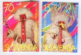 Briefmarken "Karneval". Slowenien.