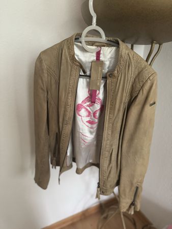 Neue Leder Jacke Marke MILESTONE