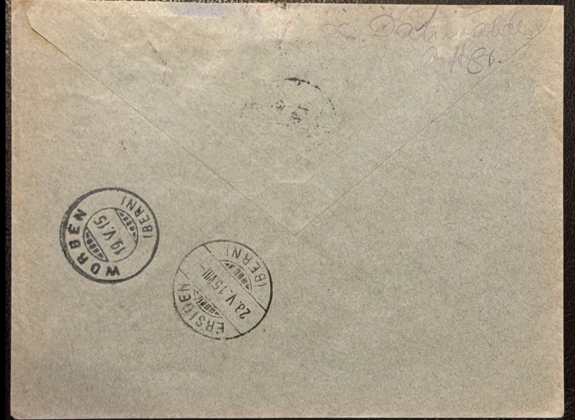 Tutti i francobolli: Alte Briefumschlag mit Stempel und Marke – Usato da birsfelden venduto da tim0444 1