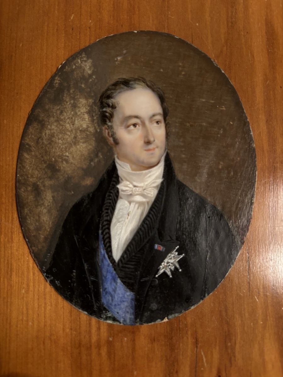 Gemälde: Portrait Miniatur, Compte de Peyronnet – Gebraucht aus liebefeld von RolandBern 2