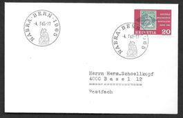 Sonderbrief S. 599 Nabra Bern 4.9.1965 mit W42