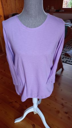 Cecil Shirt, Langarm, Gr. S, eher grösser Lila Gestreift