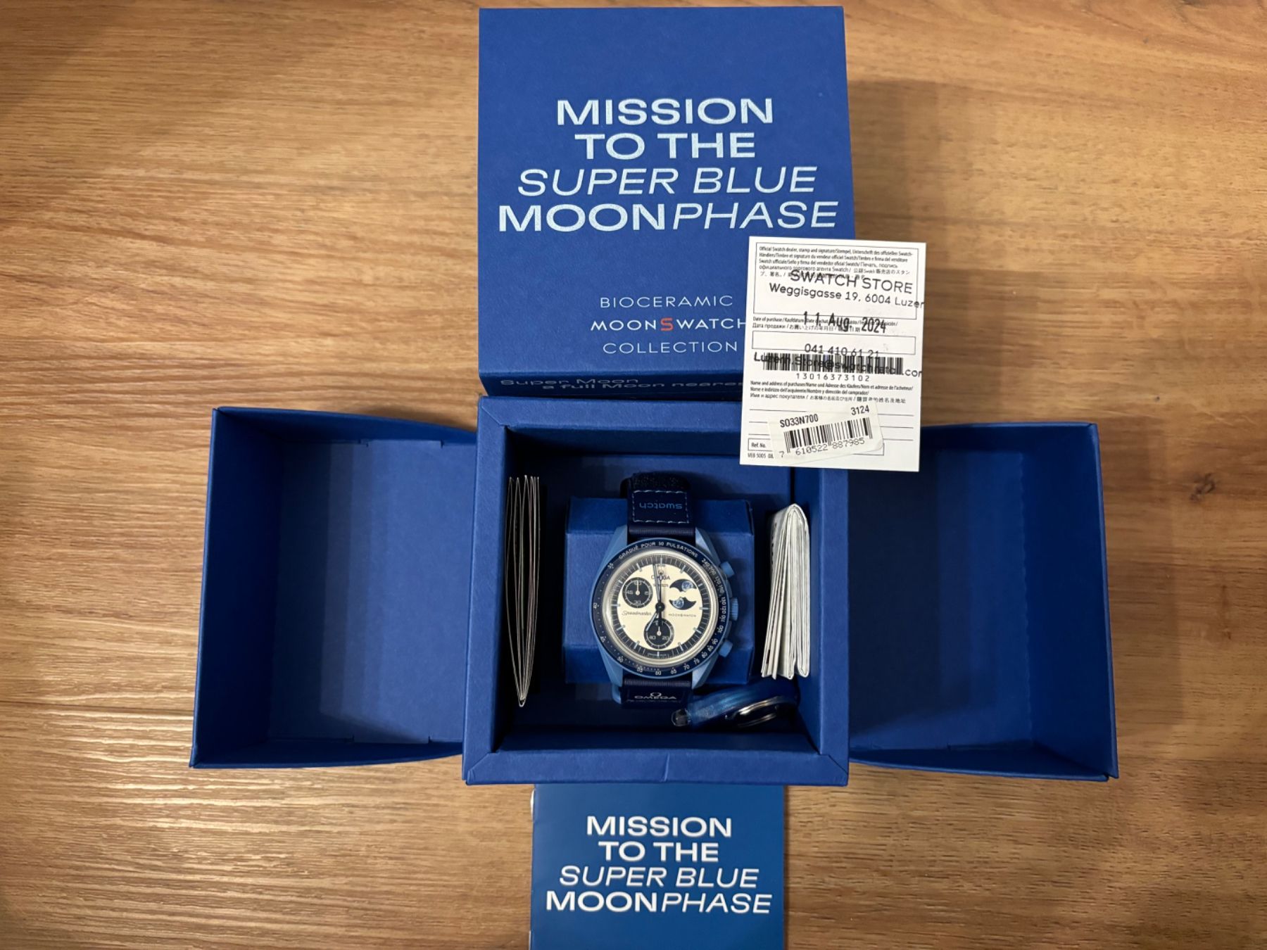 Swatch Orologi: OMEGA x SWATCH - MoonSwatch - Mission to the Super Blue Moon – Nuovo e nell'imballaggio originale da Aeschi SO venduto da Bluemail 4