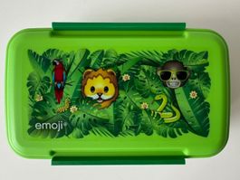 Brotdose Emoji Dschungel 22.7x13.3x6.4 cm neu