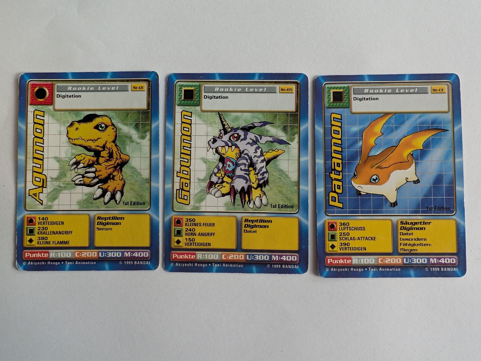 Bandai Carte collezionabili: Haupt-Trio der ersten Digimon-Staffel – Usato da Märstetten venduto da eri_9lt8