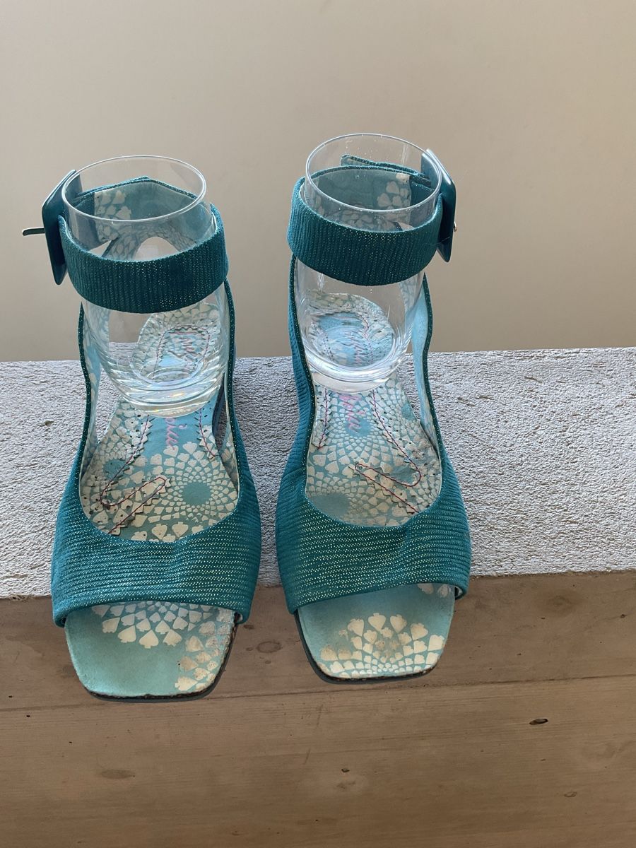 Scarpe da donna: Sandales d'été turquoise Irregular Choice, taille 38 – Usato da Villarepos venduto da Sglobule
