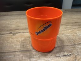 Ovomaltine Becher, Orange, Kult, Swiss Vintage, Top!