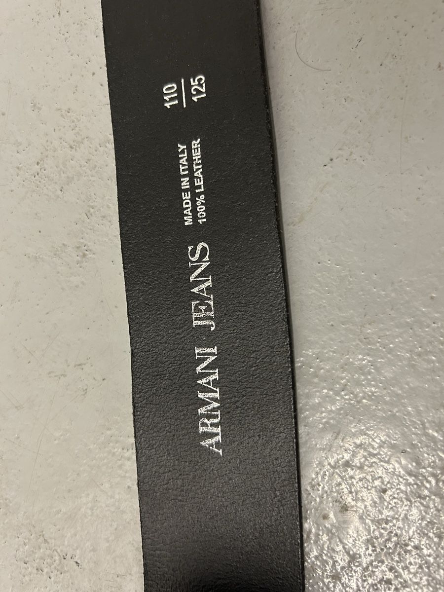Armani Cinture: Armani Jeans Leder Gürtel schwarz – Usato da Bern venduto da floorball_zoro 3