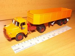 MAN / Saviem 19.280 HTB LKW Sattelschlepper / Muldenkipper