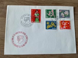 Schweiz Briefmarken Pro Juventute Ersttagsbrief 1962 Top!