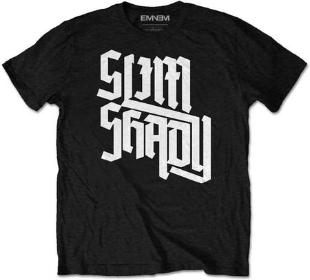 Eminem Unisex T-Shirt - Shady Slant (Black) Grösse M