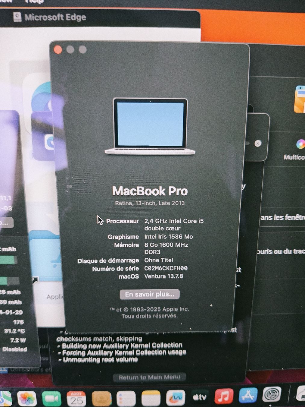 Apple Notebook: Macbook Pro 2013 i5 ssd 256Go – Usato da La Chaux-de-Fonds venduto da Honit.ch 4