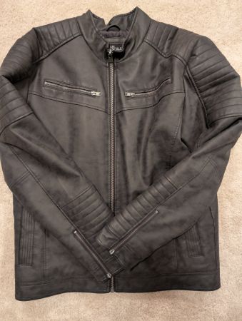 Jean Pascale Kunstlederjacke für Herren, Gr. XXL in Schwarz