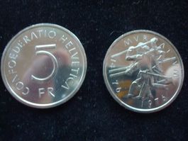 5 FR GEDENKMÜNZE 1976