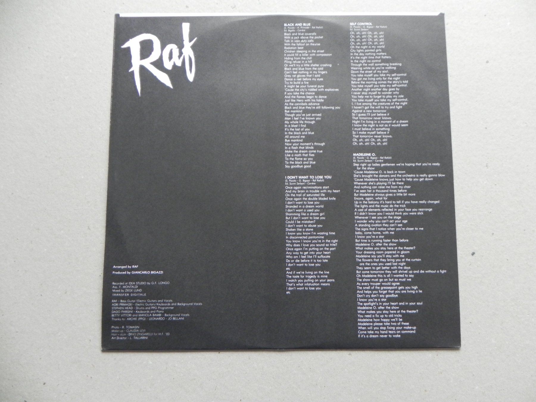 Dischi in vinile: LP Schallplatte Schweiz Synth Pop Raf 1984 Change your mind – Usato da Siebnen venduto da krimsie 3