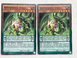 2x Amorphage Stolz Yu-Gi-Oh! Karte, SHV1-DE029, Top Zustand!