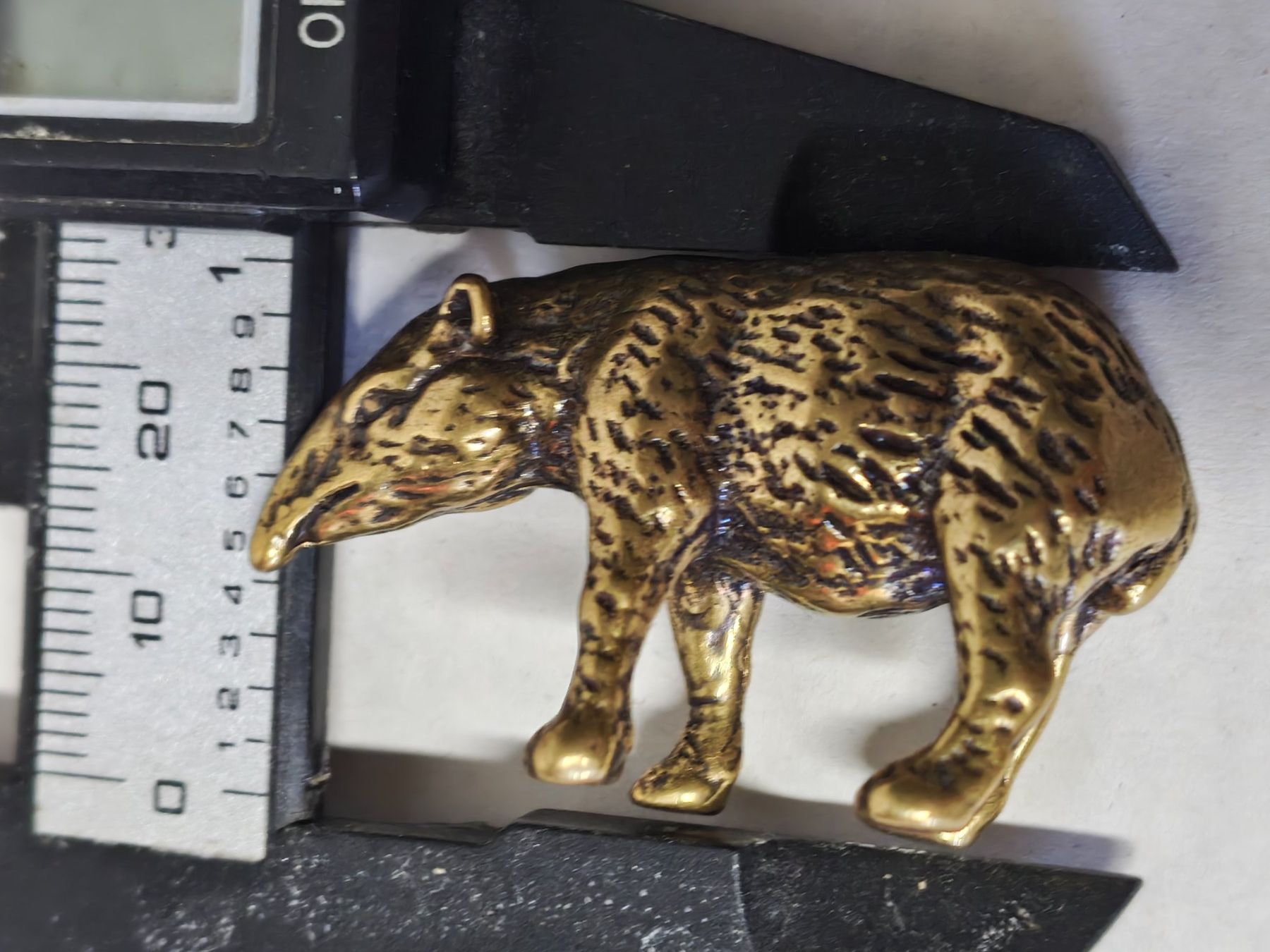 Figuren: Tapir Figur aus Messing k – Gebraucht aus Uerkheim von Justi.y 6